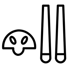 Japanese Food Meal Line Icon