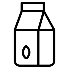 Milk Food Drink Line Icon