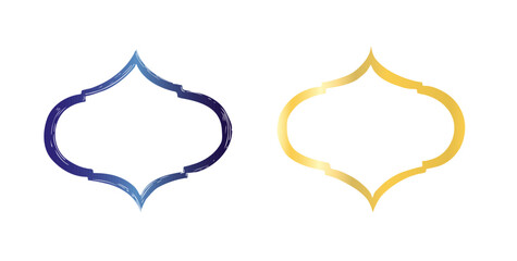 Vector Islamic arabian crescent star. Graphic illustration isolated on white background. Muslim hand drawn line sketch, holiday Ramadan Kareem or Eid Al Adha 2025. For designers, prints, postcards