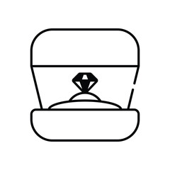 Ring Box vector icon