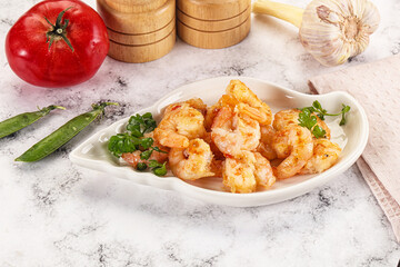 Stir fried prawn in sweet and sour sauce