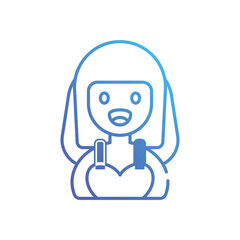 Bride vector icon