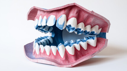 Fototapeta premium Checking Bite and Ensuring Proper Fit in Dental Restorations.