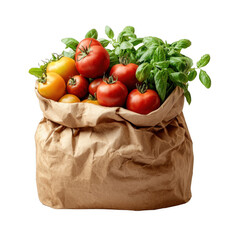 Vegetables in a paper bag