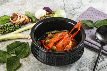 Thai Panang curry witn prawn