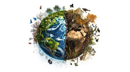 The Divided Earth: A Visual Depiction of Environmental Change