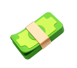 Money cash finance icon 3d illustration