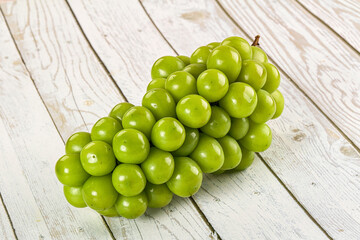 Sweet ripe juicy green grape