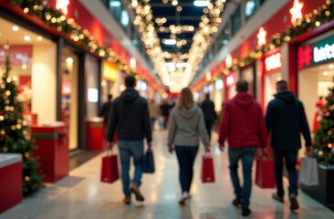 people walking in the shopping centre 