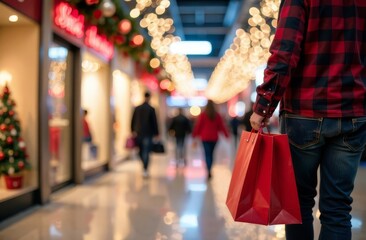 shopping at the mall