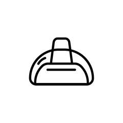 Gym bag icon line style 