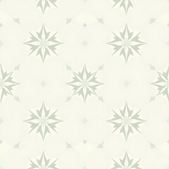 Elegant Green Geometric Pattern: An abstract pattern featuring intricate, overlapping green starbursts with delicate outlines on a light background.