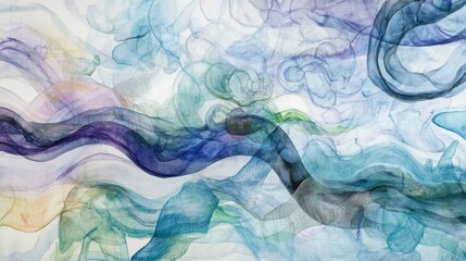 Naklejka premium Calming Rhythms: Abstract Art for Inner Peace
