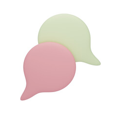 3d illustration of bubble pastel colour. 3d rendering illustration