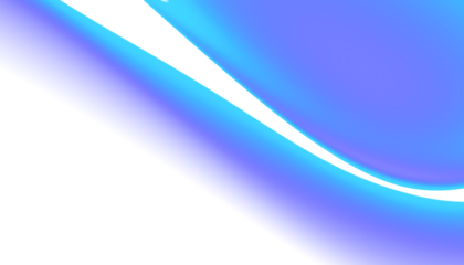 Blurred transparent gradient background. Elegant blue wavy line on Transparent png overlay background