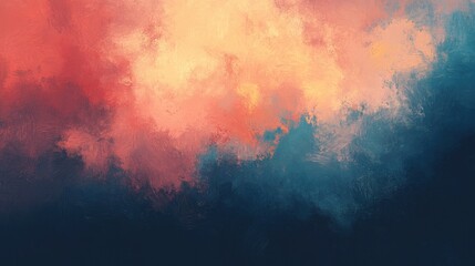 Naklejka premium Colorful oil paint texture with intricate abstract brushstrokes, offering high-resolution details suitable for wall art or print designs