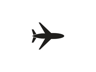 Simple airplane icon, Plane vector ico. eps 10