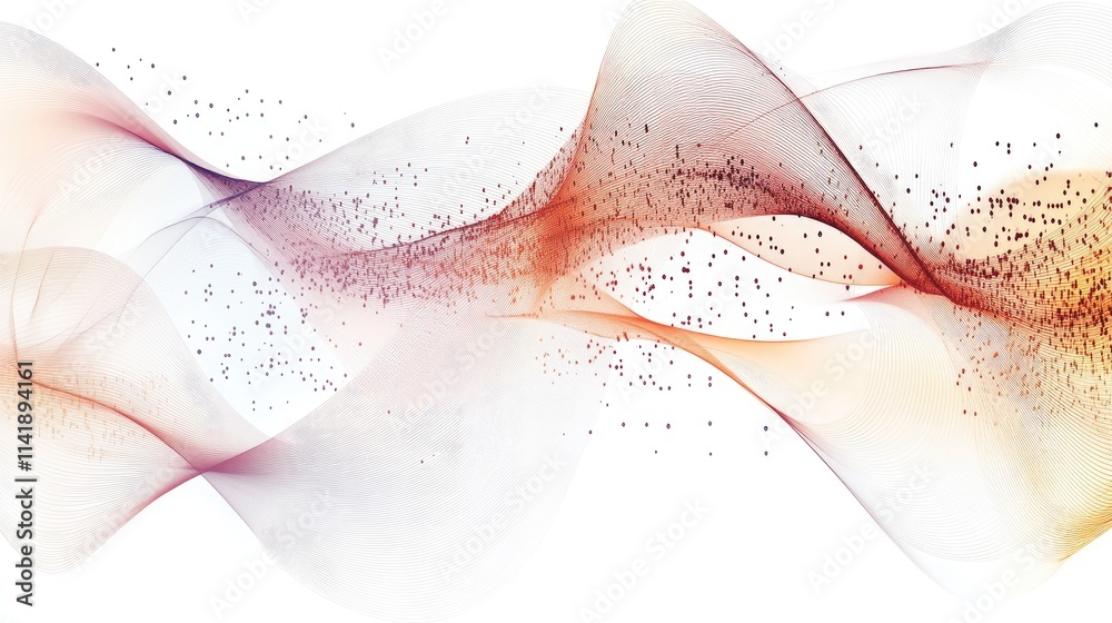 Poster High-tech global banner with data flow, interconnected lines, and digital elements, symbolizing the expansion of technology worldwide