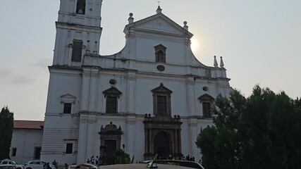 Velha Goa , Old Goa , India 28th April 2024 The Se Cathedral, one of the largest churches in Asia, known for its Portuguese-Gothic style. 