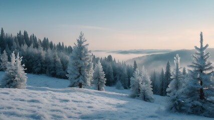 sunrise in the mountains