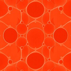 Abstract Orange Circles Pattern 