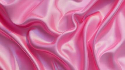 Obraz premium Pink Silk Fabric Draped Softly Elegant Texture