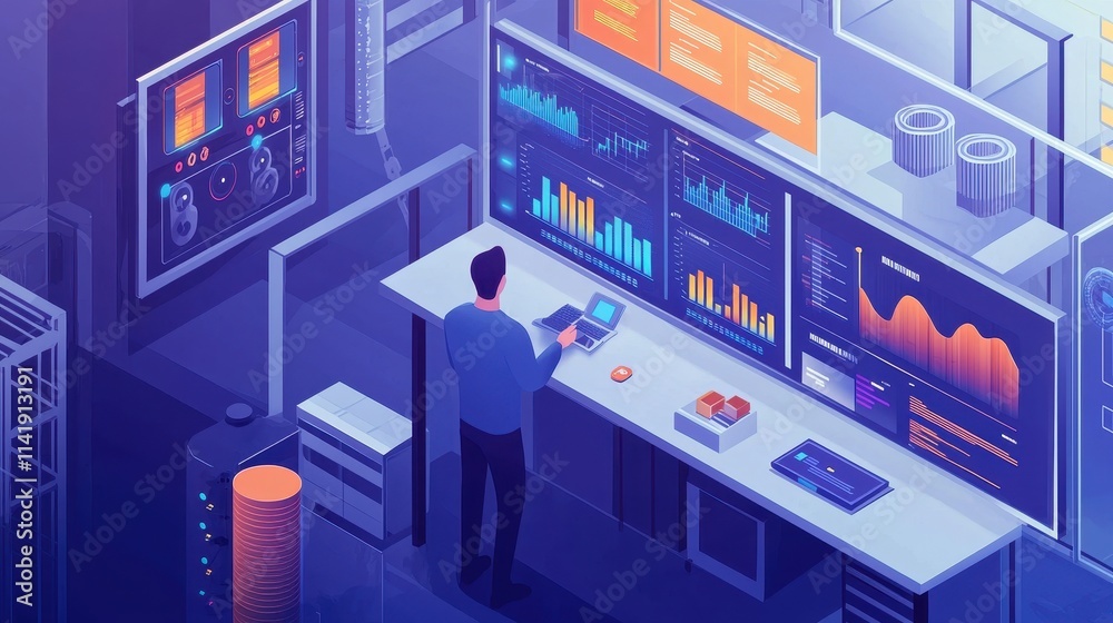 Poster real time data monitoring and analysis in production environment for effective decision making