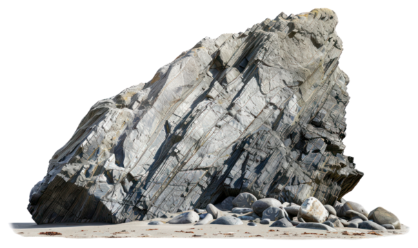 PNG Massive jagged rock formation beach