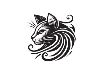 Cat Logo Vector Icon Template