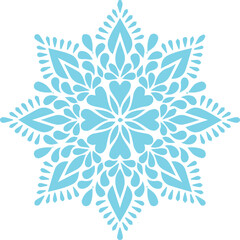 Beautiful flower art and mandala vector design