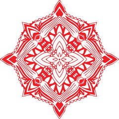 Beautiful flower art and mandala vector design