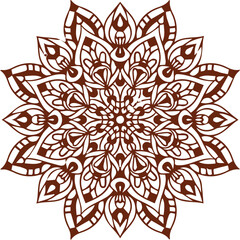 Beautiful flower art and mandala vector design