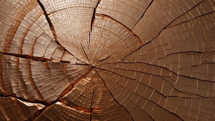 Fototapeta premium close-up of cracked, textured surface resembling tree bark, log