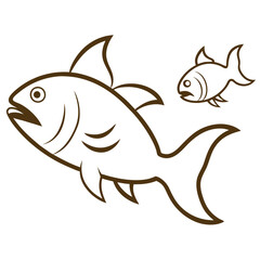 Obraz premium The Fish with a Shark Head