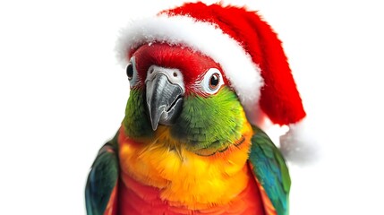 Merry Christmas greeting card with snowflakes and twinkling lights on a dark background 