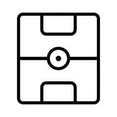 Soccer field icon with simple and modern design © Guntur