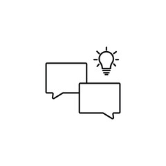 Fototapeta premium Question mark line icon. Quiz chat bubble sign. Gradient design elements. Linear question mark icon. Random shapes. Vector