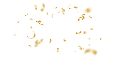 golden confetti background for festival decoration vector illustration