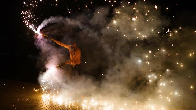 Fire Show on Ao Nang Beach