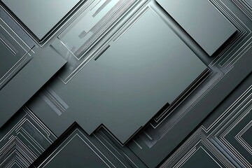 Obraz premium Close-up of a reflective metallic circuit board showcasing intricate patterns and electronic connections, symbolizing technology, innovation, and futuristic design.