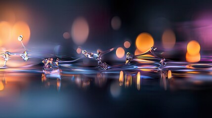 Blurred abstract concert lighting with a focus on colorful tones and a dreamy atmosphere