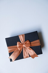 Beautiful gift box with bow.