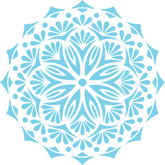 Beautiful flower art and mandala vector design