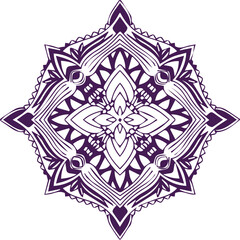 Beautiful flower art and mandala vector design