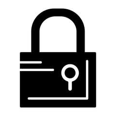 Lock Solid Style Icon