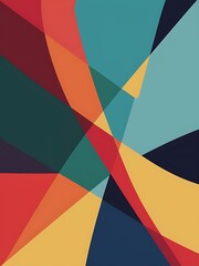 Obraz premium Background color abstract overlapping lines minimal composition vector illustration for wallpaper banner background or landing page