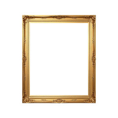 antique gold picture frame png