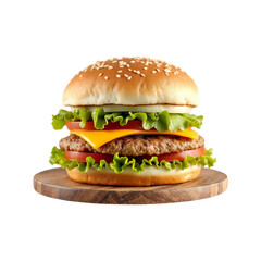 Delicious Burger PNG, Fast Food PNG, Transparent Background