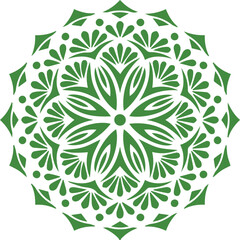 Beautiful flower art and mandala vector design
