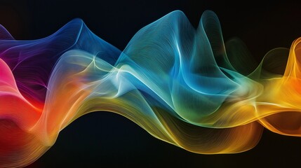 Obraz premium Abstract waves, creating a sense of advanced innovation